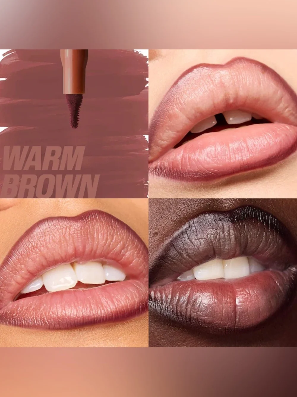 HUDA BEAUTY Lip Contour Lip Stain in Warm Brown - Picture 7 of 7